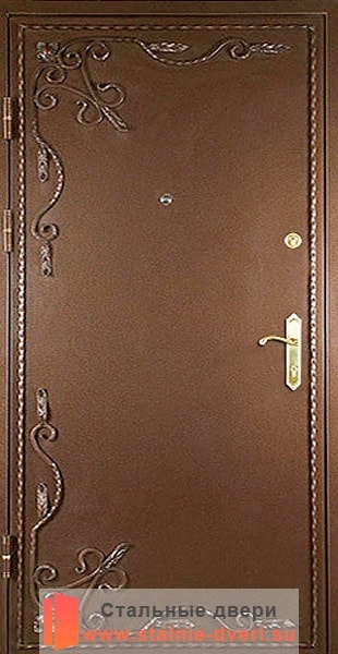 Дверь с коваными элементами KE-012