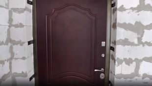 Дверь изнутри с МДФ отделкой