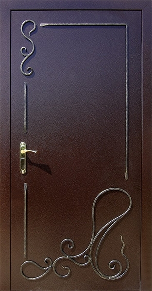 Дверь с коваными элементами KE-021