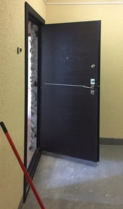 Стальная дверь МДФ цвет венге
