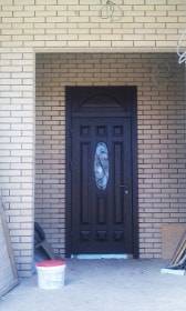 Cтальные двери с массивом для частного дома