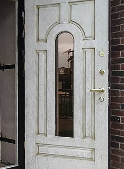 МДФ дверь со стеклопакетом